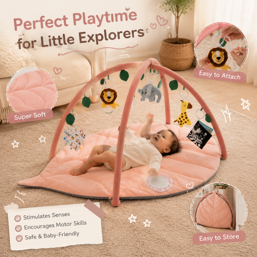 Little Teekie Leaf Shape Baby Play Gym Activity Mat