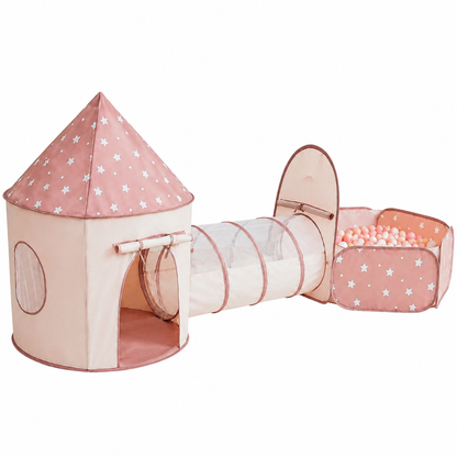 Little Teekie Kids Play Tent with Crawl Tunnel and Ball Pit
