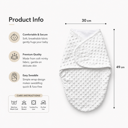 Little Teekie Newborn Anti-Startle Bean Swaddle Blanket