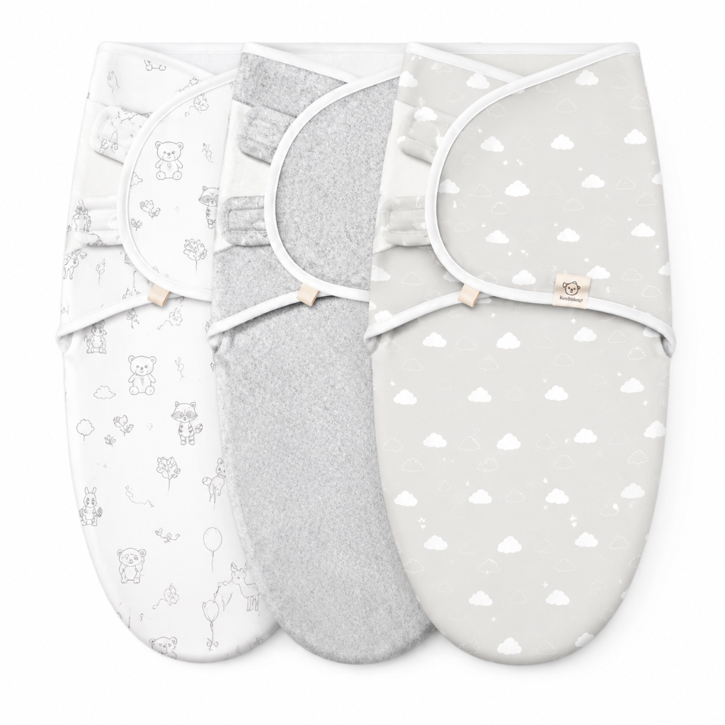 Little Teekies 3-Pack Organic Baby Swaddle Sleep Sack Set