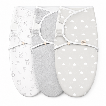 Little Teekies 3-Pack Organic Baby Swaddle Sleep Sack Set