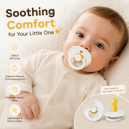 Little Teekie Natural Latex Baby Pacifier Twin Pack