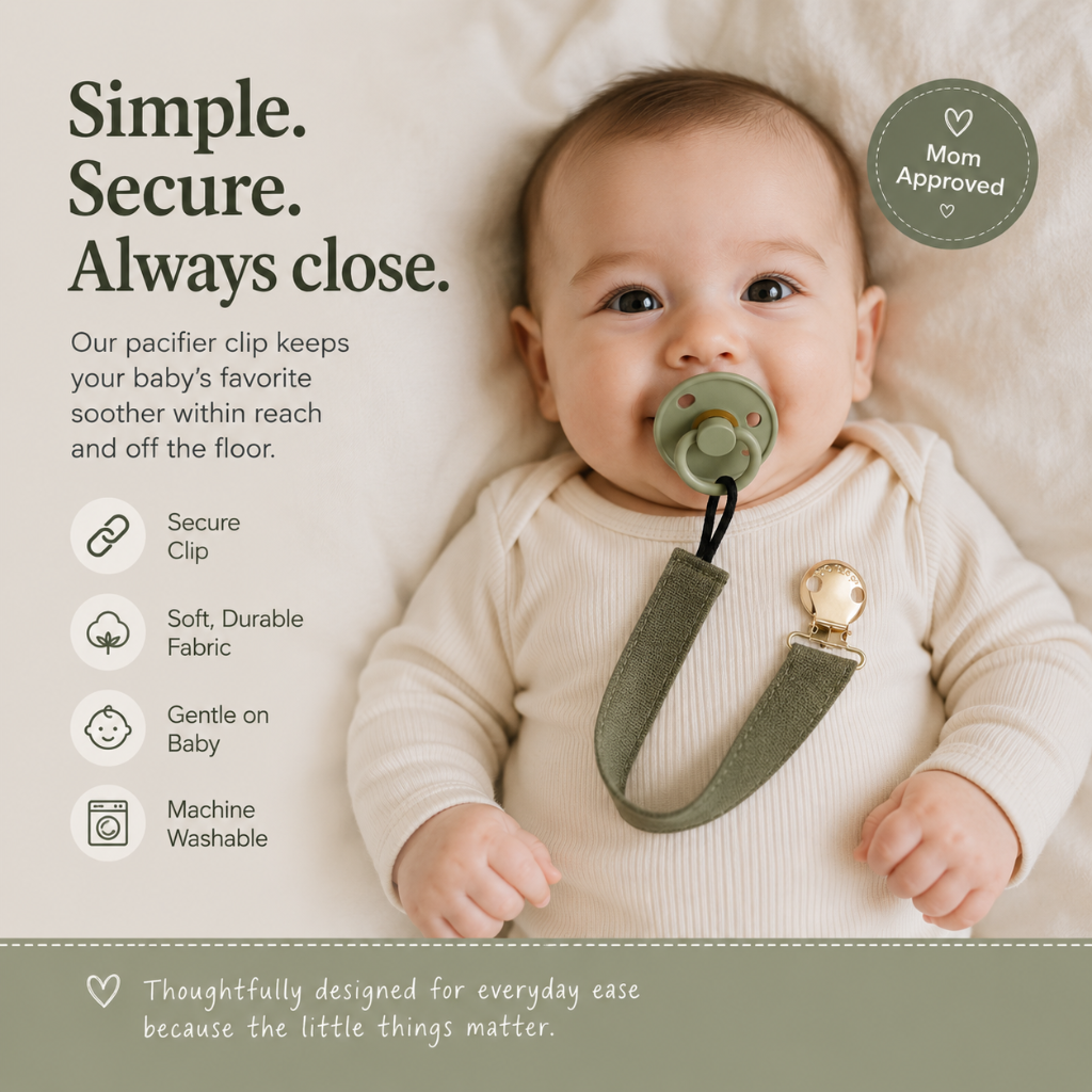 Little Teekie Premium Pacifier Clip Strap