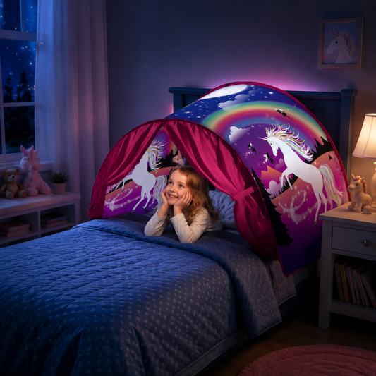 Little Teekie Kids Bed Tent with LED Light & Fantasy Design