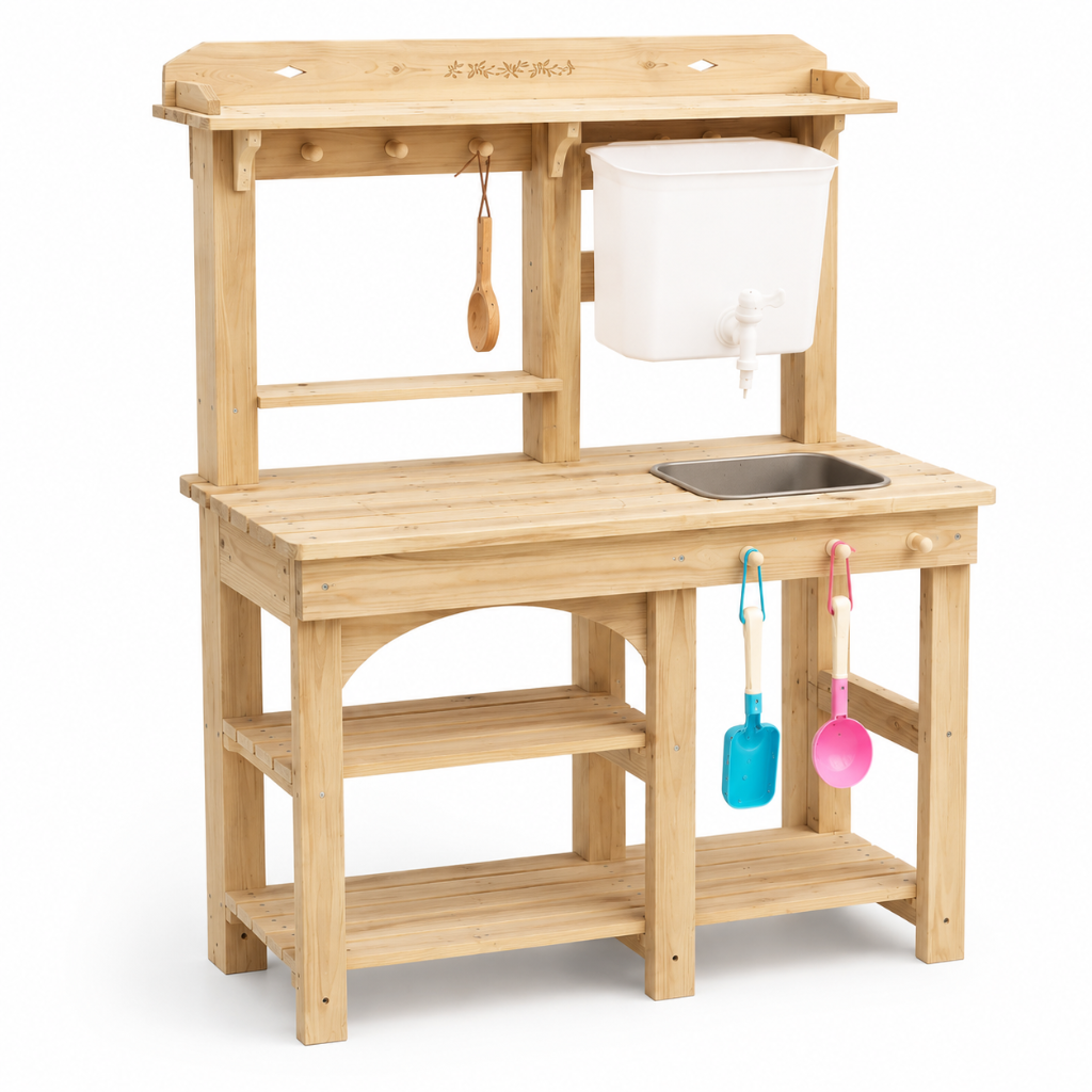 Little Teekie Outdoor Wooden Mud Kitchen