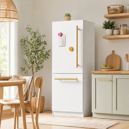 Little Teekie Wooden Play Kitchen Fridge Cabinet