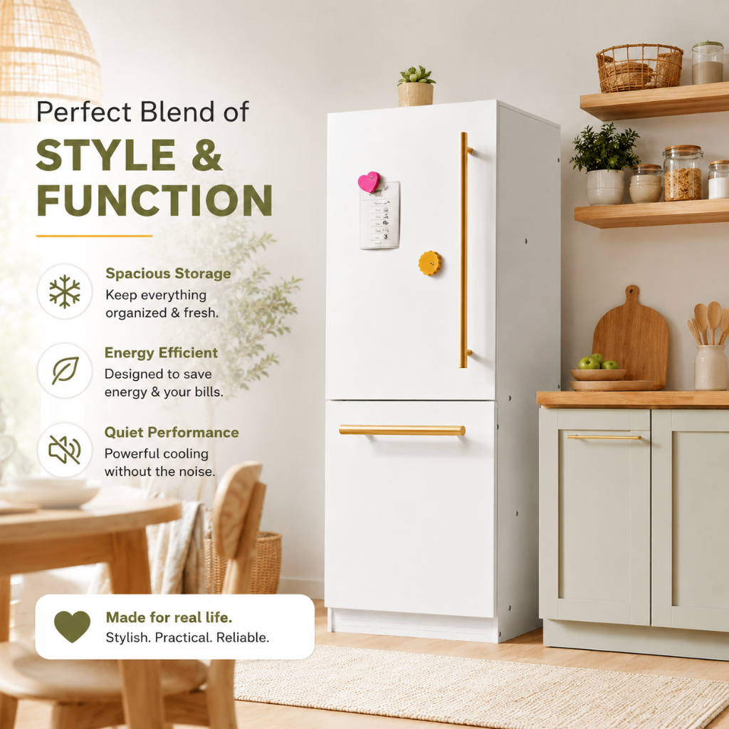 Little Teekie Wooden Play Kitchen Fridge Cabinet