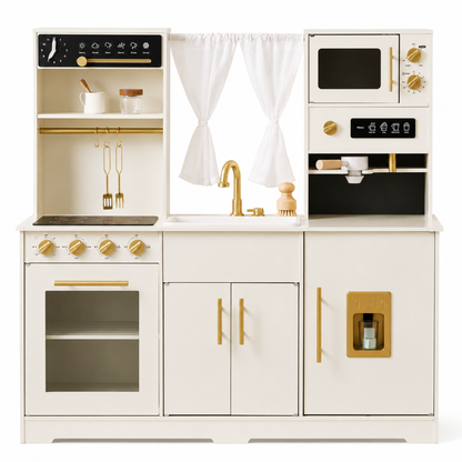 Little Teekie Wooden Kids Play Kitchen with Sink