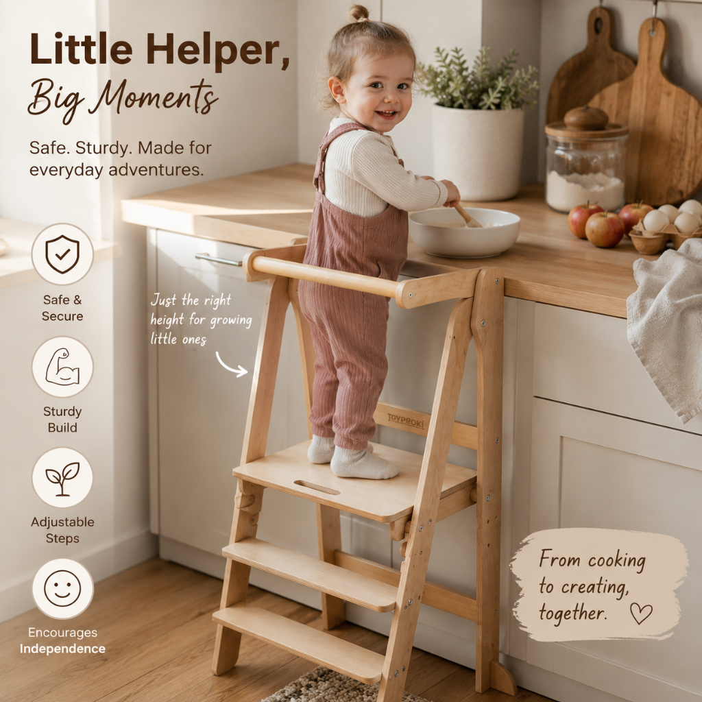 Little Teekie Wooden Folding Learning Tower