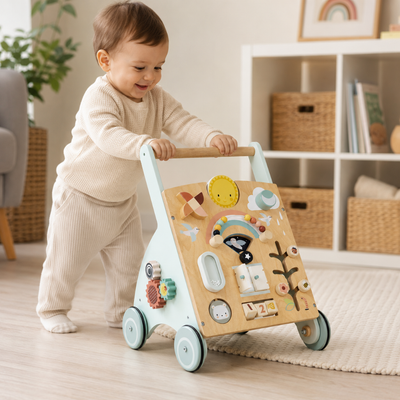 Little Teekie Wooden Baby Activity Walker