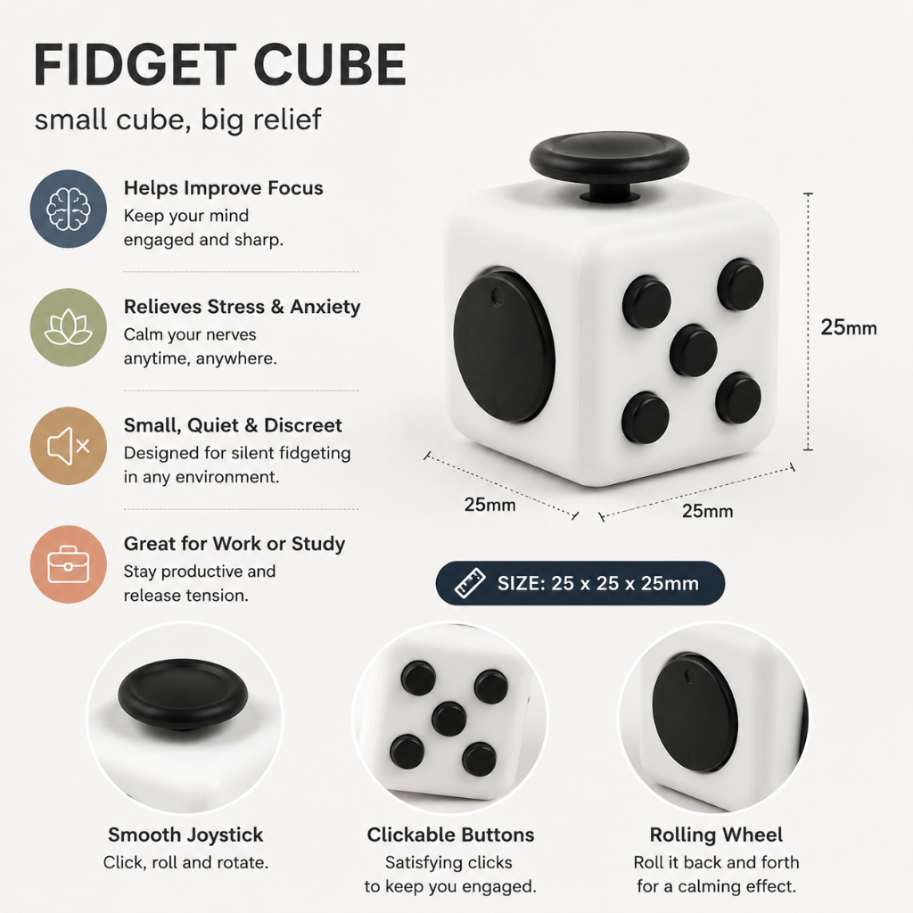 Little Teekie Sensory Fidget Activity Cube