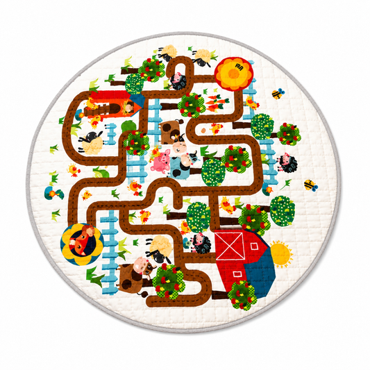 Little Teekie Farm Maze Baby Play Mat