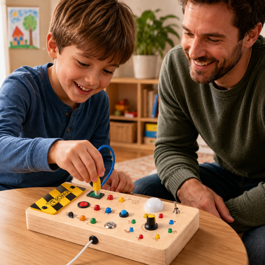 Little Teekies Wooden Switch Activity Board Kids Busy Learning Toy