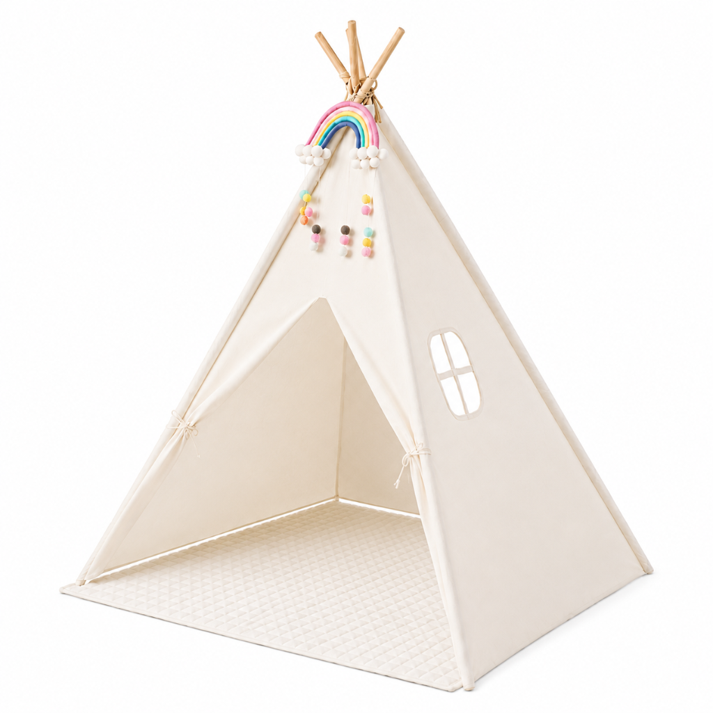 Little Teekies Kids Teepee Play Tent with Mat
