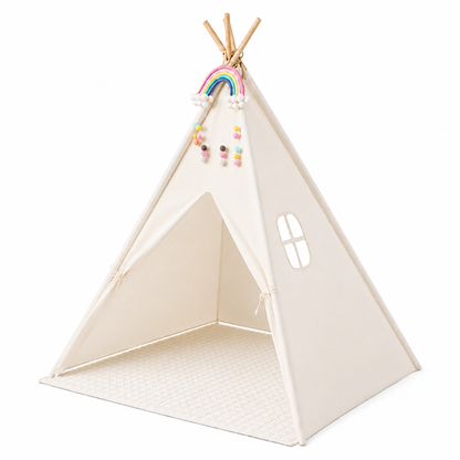 Little Teekies Kids Teepee Play Tent with Mat