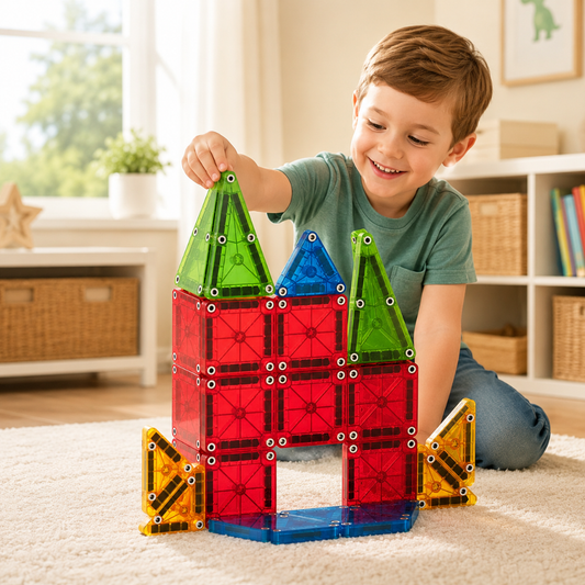 Little Teekie Mini Magnetic Tiles Travel Set 26PCS