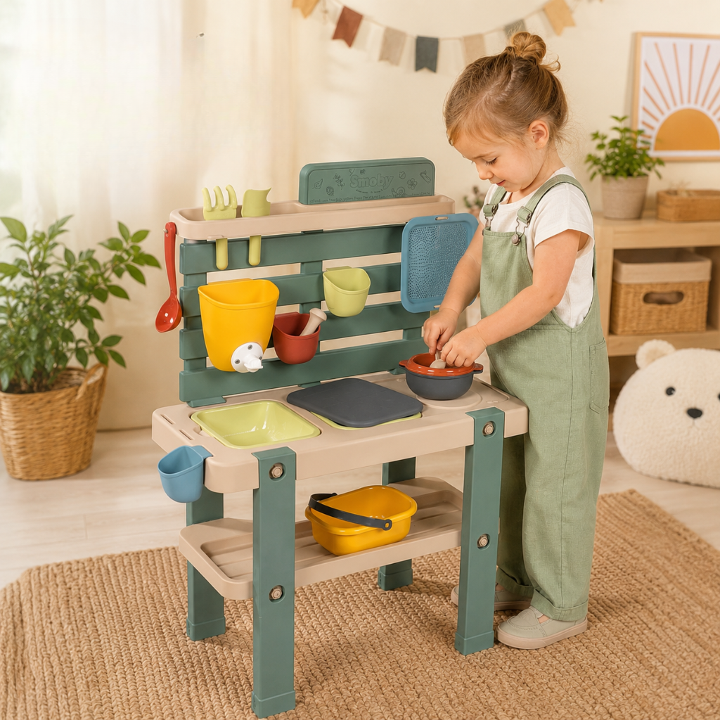 Little Teekie Mud Kitchen Playset with Accessories