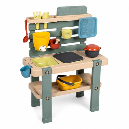 Little Teekie Mud Kitchen Playset with Accessories