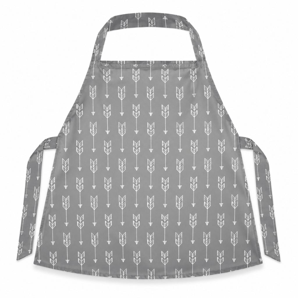Little Teekie Cotton Nursing Cover with Built-In Burp Cloth