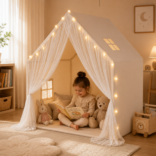 Little Teekie Lace Kids Play Tent with Lights