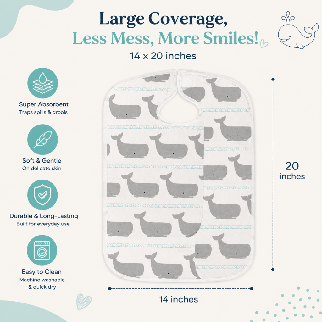 Little Teekie Soft Cotton Baby Burp Cloth Set
