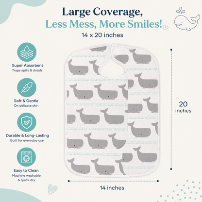 Little Teekie Soft Cotton Baby Burp Cloth Set