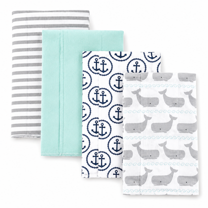 Little Teekie Soft Cotton Baby Burp Cloth Set