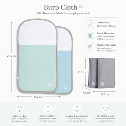 Little Teekie Baby Hot & Cold Therapy Burp Cloth Set