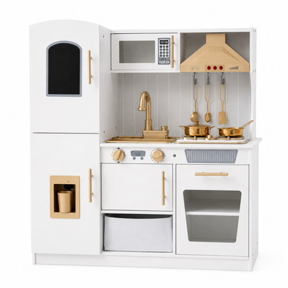 Little Teekie Wooden Play Kitchen & Fridge Set with Storage