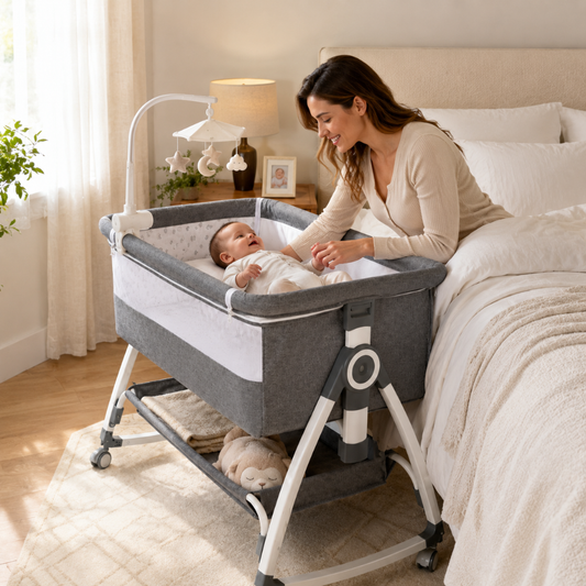 Little Teekie 3-in-1 Adjustable Baby Bedside Bassinet