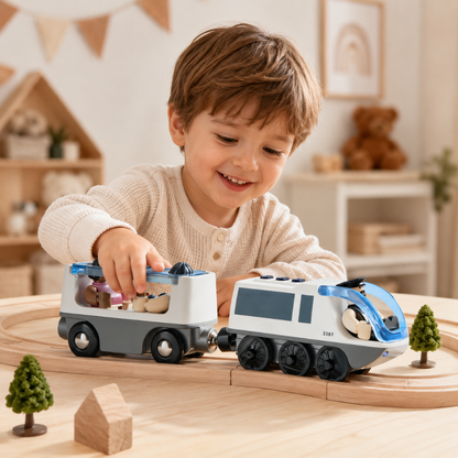 Little Teekie Electric Sound Train Set Toy