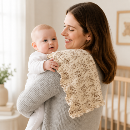 Little Teekie Soft Baby Bib & Burp Cloth Set – 5 Pack