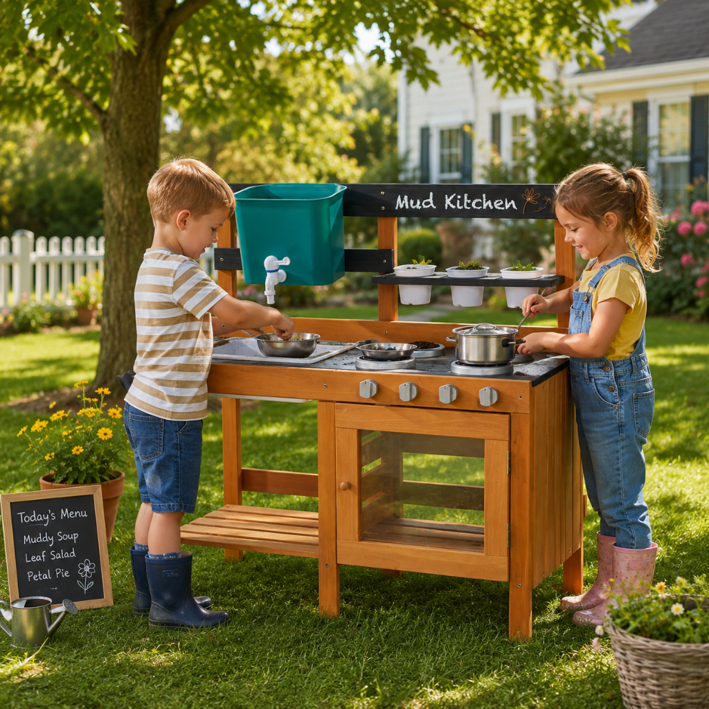 Little Teekie Outdoor Mud Kitchen Water Play Set