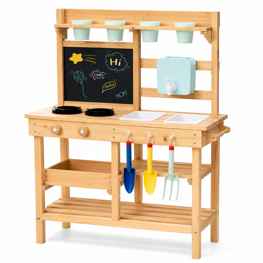 Little Teekie Kids Mud Kitchen with Sink