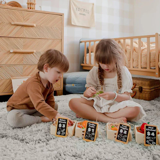 Little Teekie Wooden Play Food Kitchen Set