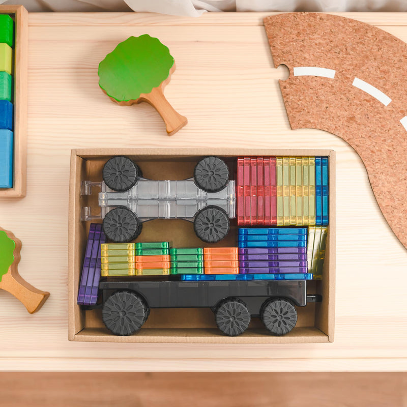 Little Teekie Magnetic Tile Truck Building Set
