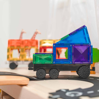Little Teekie Magnetic Tile Truck Building Set