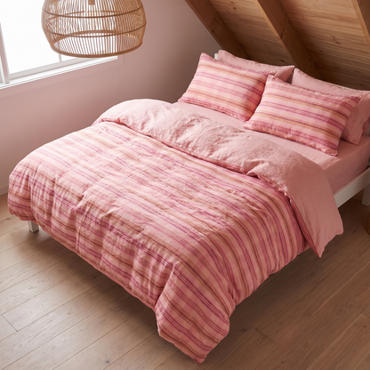 Little Teekie French Flax Linen Kids Quilt Cover | King Single/Double 180x210cm – Oat – lifestyle hero
