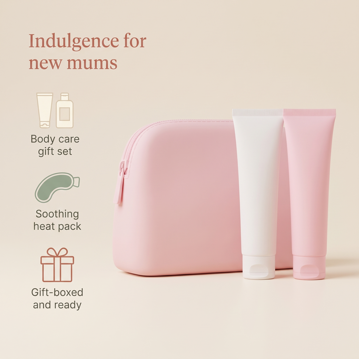 Little Teekie New Mum Indulgence Gift Box | Body Care Set & Heat Pack – Sage – key features