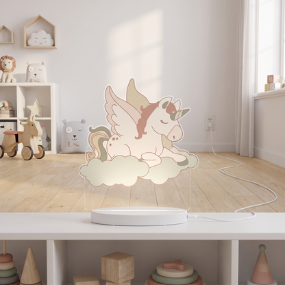 Little Teekie Plug-In LED Night Light | Unicorn Design, 13 Colours, USB – Colour Changing – lifestyle