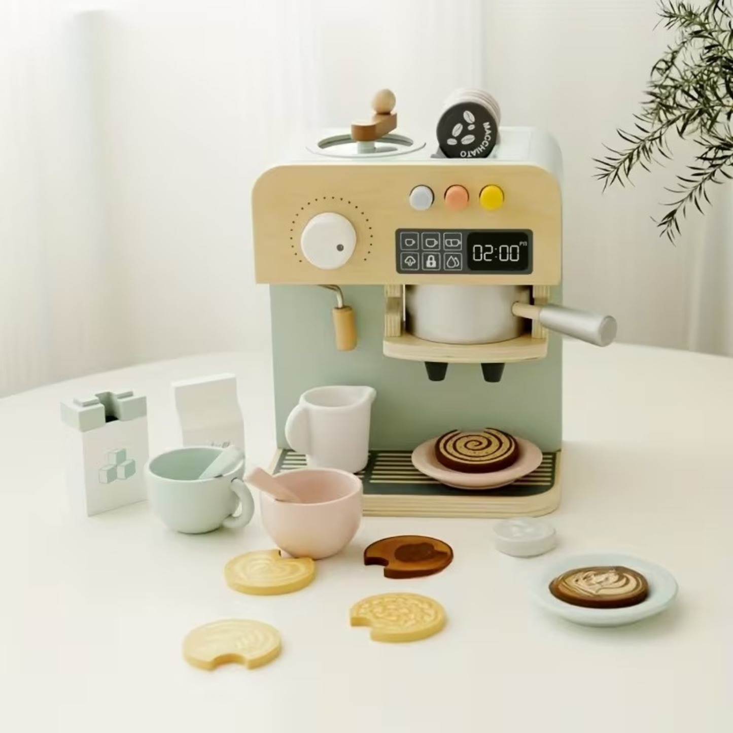 Little Teekie Wooden Pretend Cooking Play Kitchen Toy Set