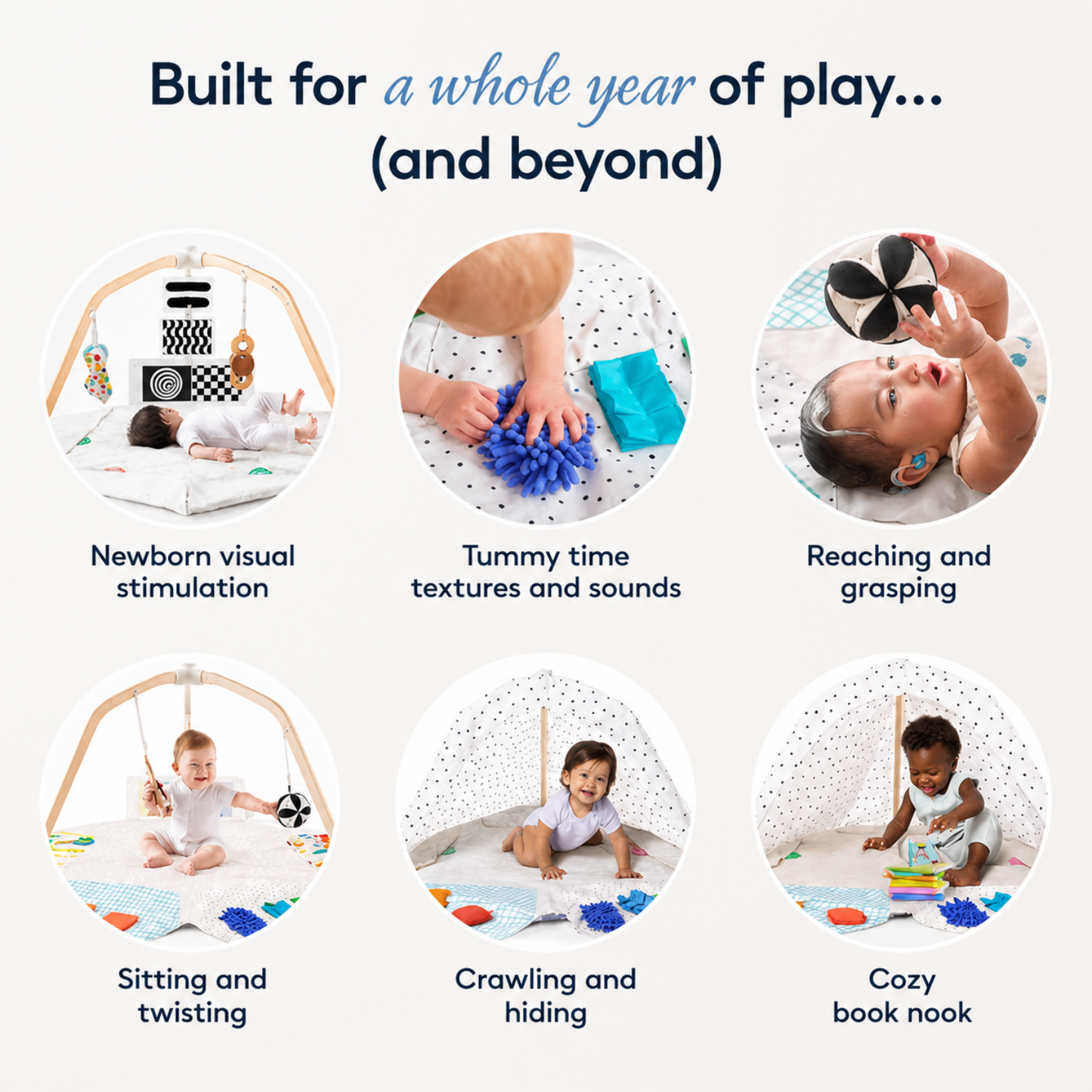 Little Teekie Baby Developmental Play Gym & Activity Mat