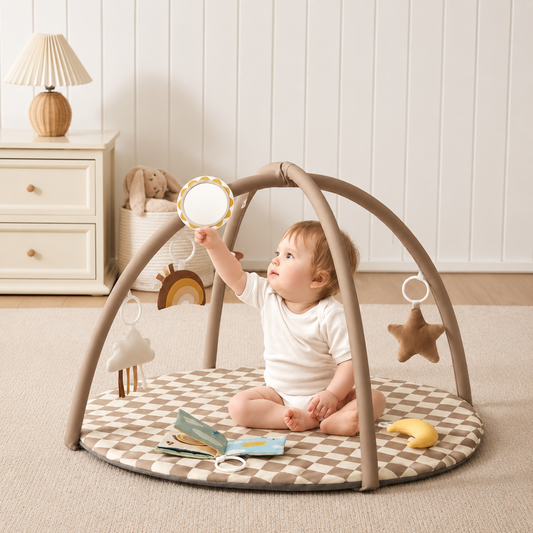 Little Teekie Baby Play Gym Activity Mat with Detachable Toys
