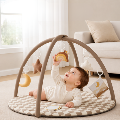 Little Teekie Baby Play Gym Activity Mat with Detachable Toys