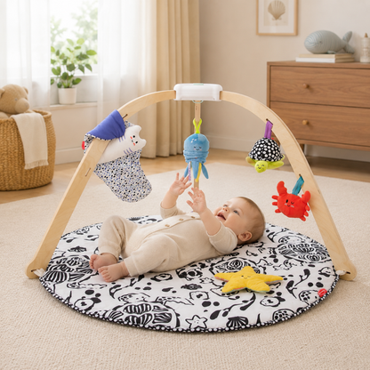 Little Teekie Ocean Baby Play Gym & Sensory Activity Mat