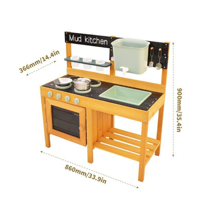 Little Teekie Kids Outdoor Mud Kitchen Play Set