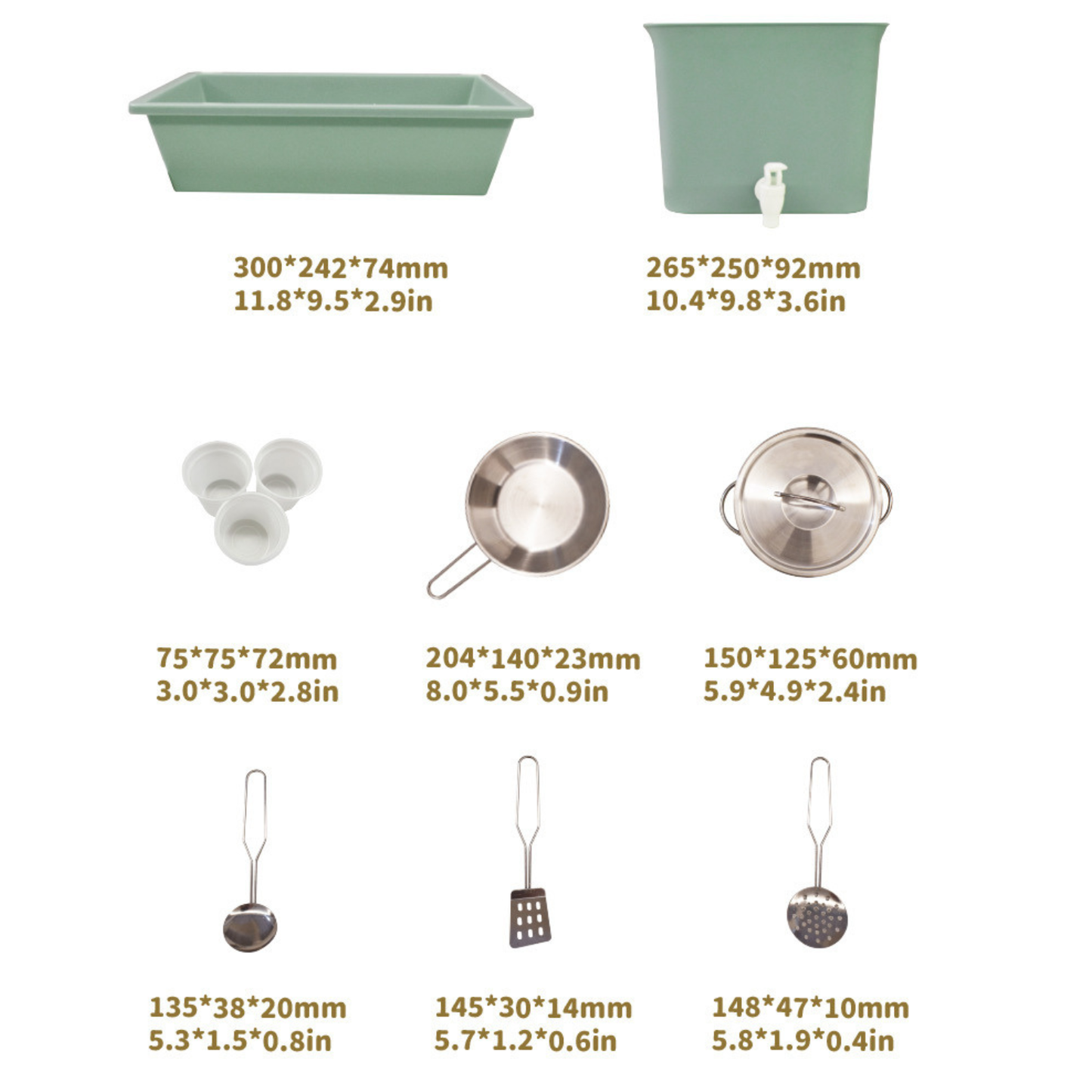 Little Teekie Kids Outdoor Mud Kitchen Play Set