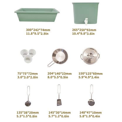 Little Teekie Kids Outdoor Mud Kitchen Play Set
