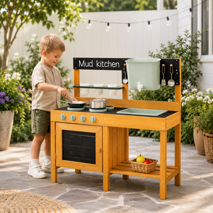 Little Teekie Kids Outdoor Mud Kitchen Play Set