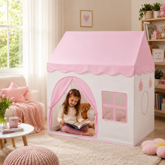 Little Teekie Kids Playhouse Tent Indoor Fabric Play Hut